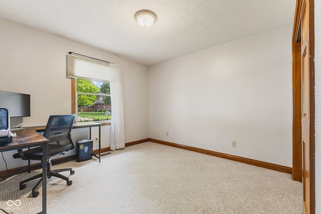 6629 Woodcrest Dr, Avon, IN 46123 - home office featuring light colored carpet and baseboards