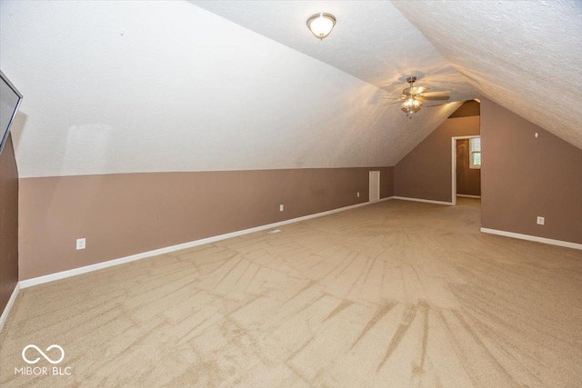 2325 N Talbott St, Indianapolis, IN 46205 - additional living space with carpet and lofted ceiling