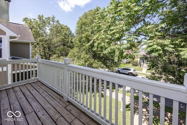 2325 N Talbott St, Indianapolis, IN 46205 - view of wooden terrace
