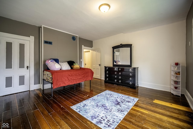 426 N Franklin St, Greensburg, IN 47240 - bedroom with hardwood / wood-style floors and baseboards