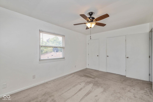 10016 Penrith Dr, Indianapolis, IN 46229 - unfurnished bedroom featuring carpet floors and ceiling fan