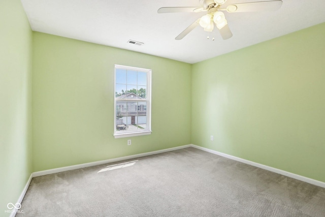 1138 Topp Creek Dr, Indianapolis, IN 46214 - carpeted empty room featuring baseboards and a ceiling fan