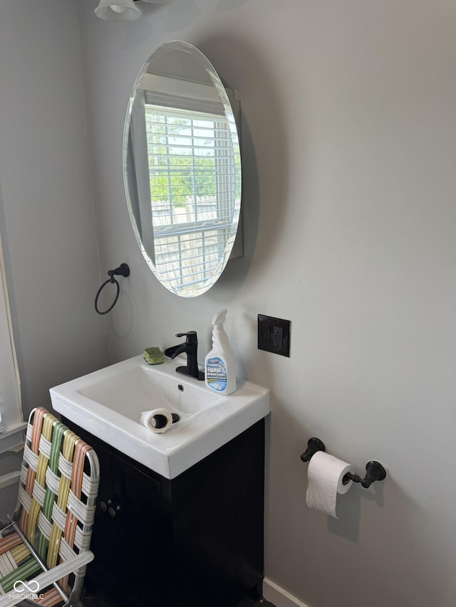 1006 Hurricane St, Franklin, IN 46131 - bathroom with vanity and baseboards