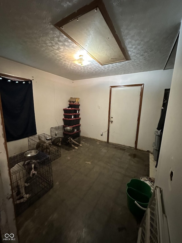 3440 Brewer Dr, Indianapolis, IN 46222 - basement featuring a textured ceiling