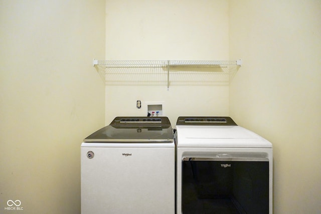 7715 Bolero Dr, Camby, IN 46113 - laundry room with washing machine and dryer