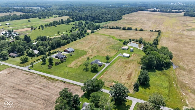 3249 N Slab Rd, Austin, IN 47102 - aerial view of sparsely populated area featuring agricultural land