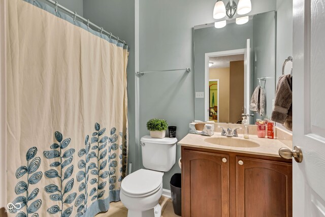 705 Ridge Gate Dr, Brownsburg, IN 46112 - bathroom with vanity and a shower with shower curtain