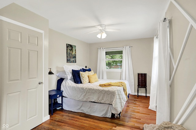 12606 Markay Dr, Fishers, IN 46038 - bedroom featuring wood finished floors and ceiling fan