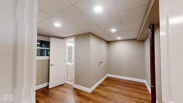 15 Morton Way, Batesville, IN 47006 - finished below grade area with wood finished floors and recessed lighting