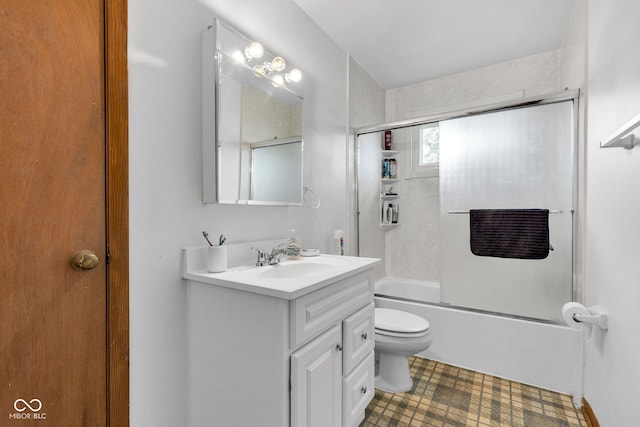 10965 W Base Line Rd, Jamestown, IN 46147 - bathroom featuring vanity and combined bath / shower with glass door