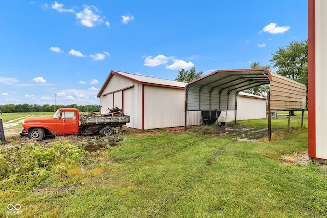 10965 W Base Line Rd, Jamestown, IN 46147 - view of outdoor structure featuring a detached carport