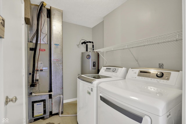 9055 Glass Chimney Ln, Fishers, IN 46037 - washroom with water heater and washing machine and dryer