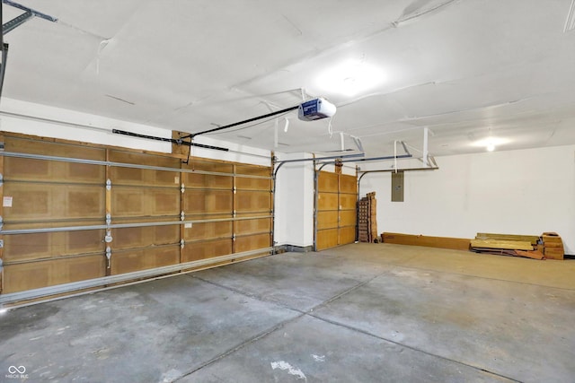 9055 Glass Chimney Ln, Fishers, IN 46037 - garage featuring electric panel and a garage door opener