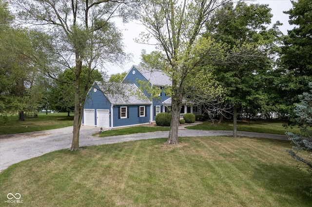 5538 N 700 W, Mccordsville, IN 46055 - view of front of property featuring driveway, a front lawn, and an attached garage