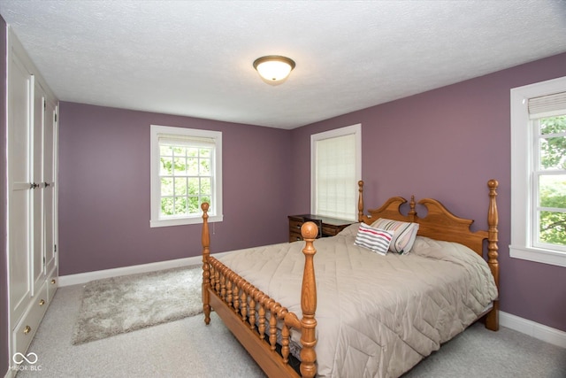 5538 N 700 W, Mccordsville, IN 46055 - bedroom featuring multiple windows, carpet floors, and a textured ceiling