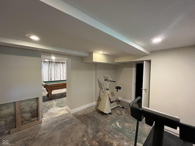 5538 N 700 W, Mccordsville, IN 46055 - workout area featuring recessed lighting and billiards