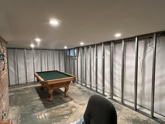 5538 N 700 W, Mccordsville, IN 46055 - playroom with billiards table and recessed lighting
