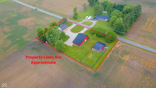 4491 W 600 N, Anderson, IN 46011 - view of rural area with property boundaries highlighted