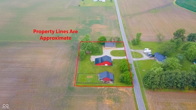 4491 W 600 N, Anderson, IN 46011 - view of rural area with property boundaries highlighted