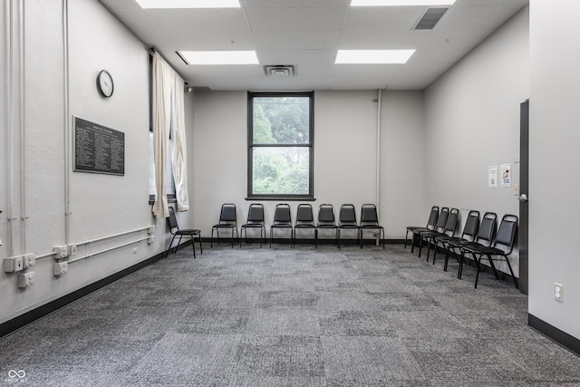 3959 Central Ave, Indianapolis, IN 46205 - miscellaneous room featuring a drop ceiling and carpet floors