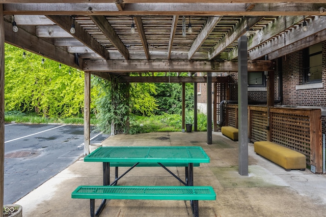 3959 Central Ave, Indianapolis, IN 46205 - view of patio / terrace with a pergola