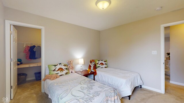 16551 Branham Dr, Fishers, IN 46040 - carpeted bedroom with a spacious closet and a closet