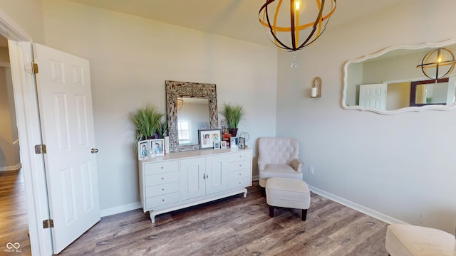 16551 Branham Dr, Fishers, IN 46040 - living area with wood finished floors and baseboards