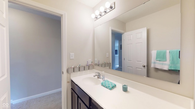 16551 Branham Dr, Fishers, IN 46040 - bathroom with vanity and baseboards