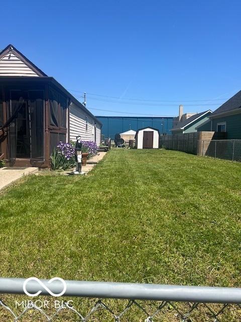 2021 Columbia Ave, Indianapolis, IN 46202 - view of yard with a storage unit