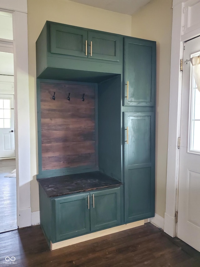 702 W Cross St, Brownstown, IN 47220 - mudroom featuring dark wood-style flooring and plenty of natural light