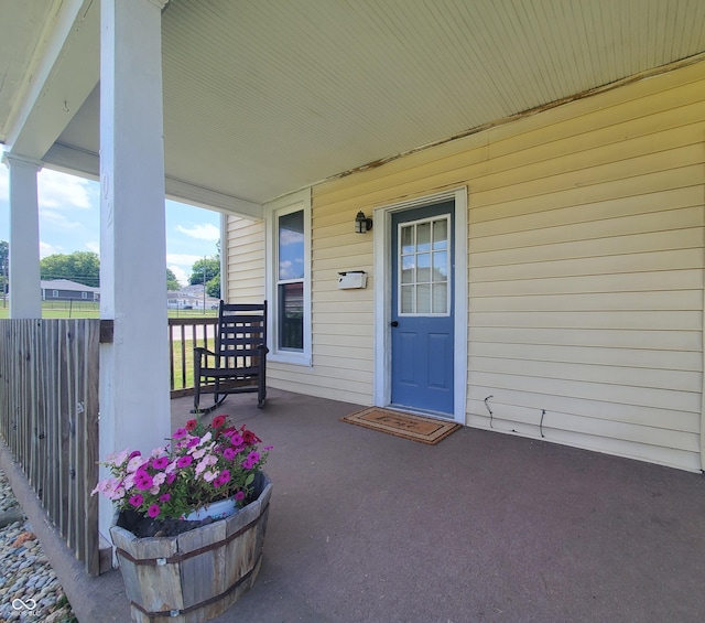 702 W Cross St, Brownstown, IN 47220 - entrance to property featuring covered porch