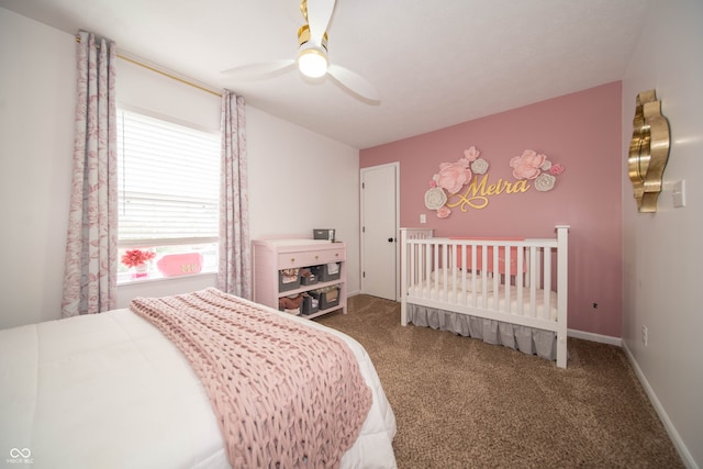 4238 Victory Ct, Indianapolis, IN 46203 - carpeted bedroom with a ceiling fan and baseboards