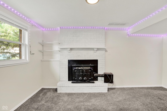 8920 Caminito Rd, Indianapolis, IN 46234 - detailed view of carpet floors and a fireplace