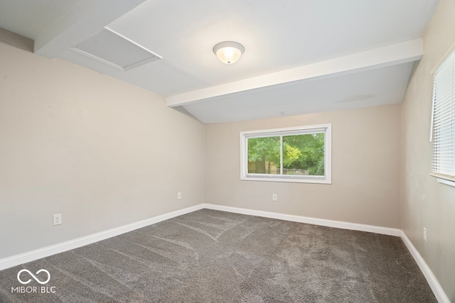 57 E S St, Mooresville, IN 46158 - spare room with carpet and attic access