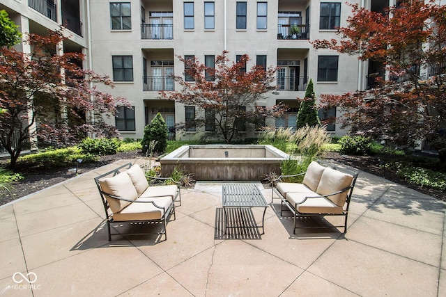 355 E Ohio St Unit 211, Indianapolis, IN 46204 - view of patio / terrace with outdoor lounge area
