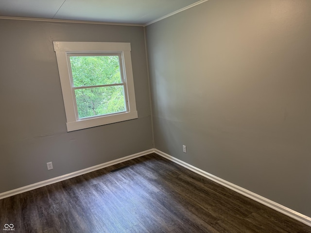224 SW 19th St, Richmond, IN 47374 - unfurnished room featuring dark wood-type flooring and ornamental molding