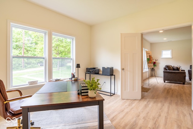 3541 N Hackberry St N, Bloomington, IN 47404 - office featuring light wood finished floors and recessed lighting