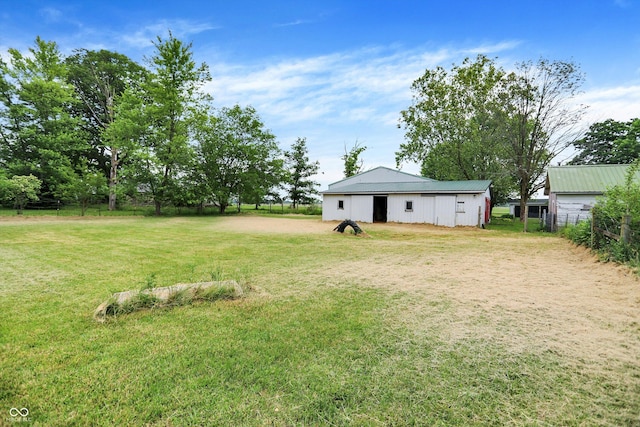 12471 N 100 E, Alexandria, IN 46001 - view of yard with a pole building and an outbuilding