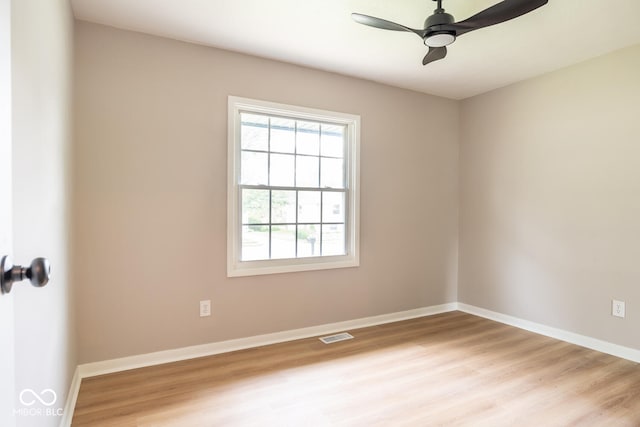 3212 S Fairington Dr, Bloomington, IN 47403 - spare room with light wood-type flooring and a ceiling fan