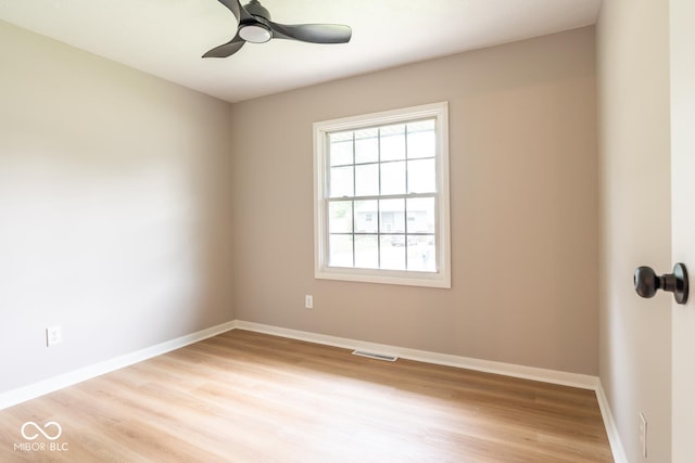 3212 S Fairington Dr, Bloomington, IN 47403 - spare room with light wood-type flooring and ceiling fan
