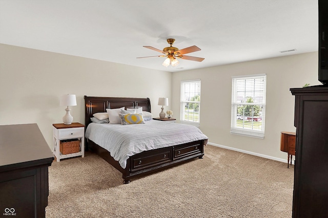 13191 Roma, Carmel, IN 46074 - bedroom with light colored carpet and ceiling fan