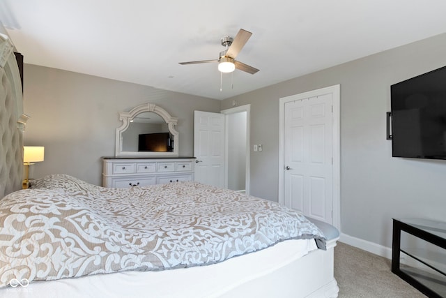 3045 Ruckle St, Indianapolis, IN 46205 - carpeted bedroom featuring baseboards and ceiling fan