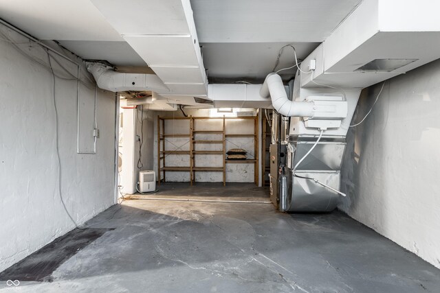 5760 Central Ave N, Indianapolis, IN 46220 - below grade area with heating unit