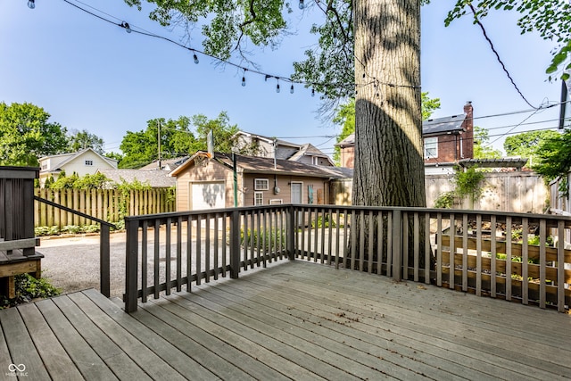 5760 Central Ave N, Indianapolis, IN 46220 - deck with a fenced backyard and a shed