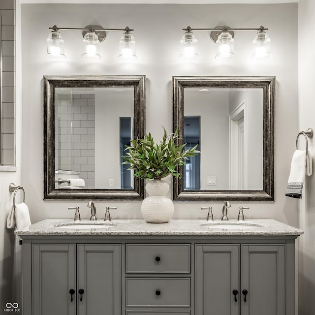 5760 Central Ave N, Indianapolis, IN 46220 - full bath featuring double vanity