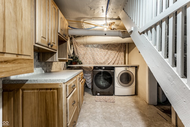 5760 Central Ave N, Indianapolis, IN 46220 - laundry room featuring washing machine and dryer and cabinet space