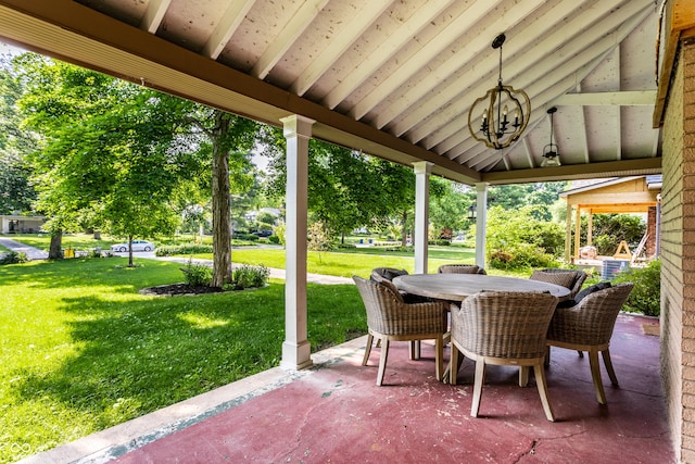 5760 Central Ave N, Indianapolis, IN 46220 - view of patio with outdoor dining space