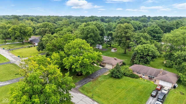 5205 Staughton Dr, Indianapolis, IN 46226 - drone / aerial view of a heavily wooded area
