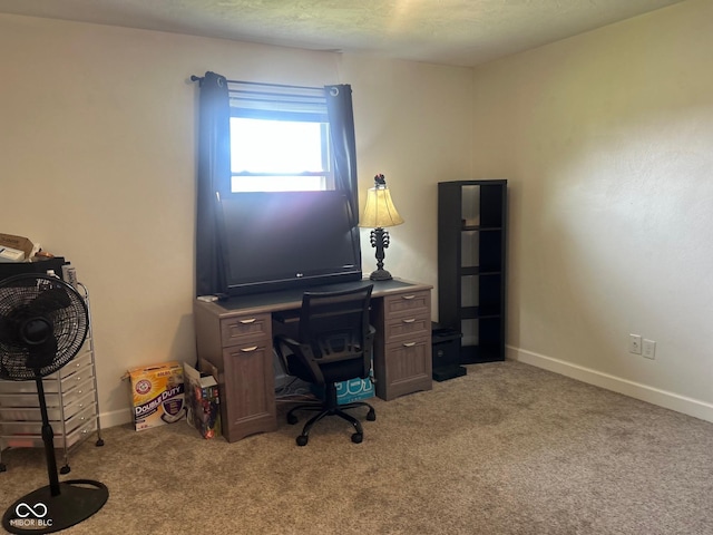 2213 Holden Dr, Anderson, IN 46012 - home office with light carpet and baseboards
