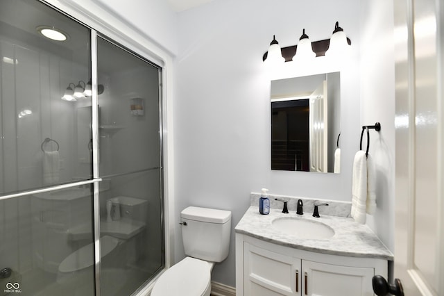 7413 Misty Woods Ln, Indianapolis, IN 46237 - bathroom with vanity and a shower with shower door
